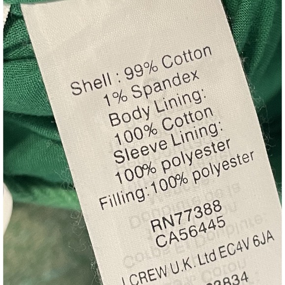 J. Crew Collarless Tweed Blazer Jacket Womens Size 0 Spearmint Green Career - Picture 9 of 11